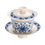 Hand Crafted Qing Hua Gaiwan<br><font color="#cc6600">Sold Out</font> 